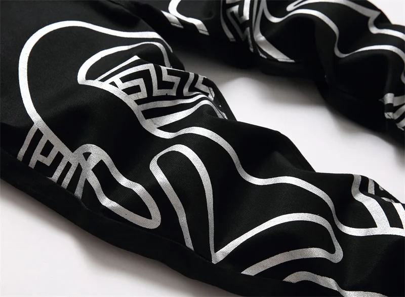 Men's Colorful Graffiti Printed Jeans Y2K Colorful Slim Fit Tapered Elastic Casual Pants Fashion Street Clothing Small Foot Pant