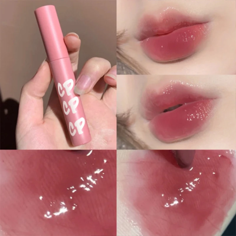 

Moisturizing Lipstick Lip Glaze Mirror Water Lip Gloss Jelly Watery Lipgloss Lasting Colored 6 Colors Lip Tint
