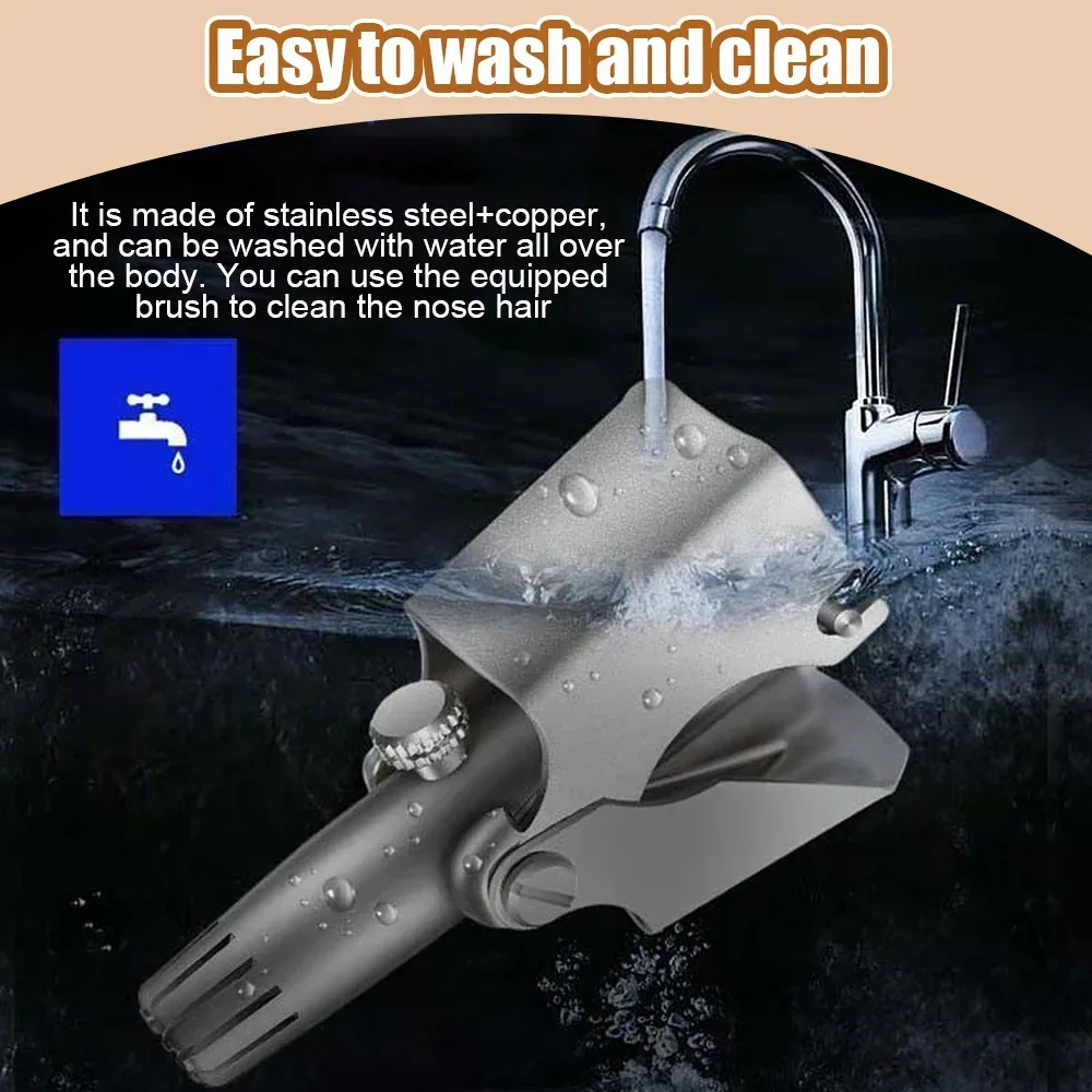 Vibrissa Триммер Для Носа И Ушей Из Нержавеющей Стали Мужчин