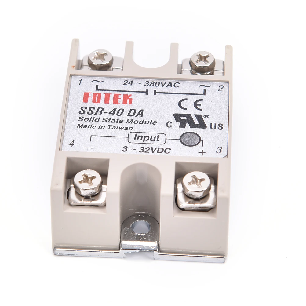 Промышленное твердотельное реле SSR 40A с защитным флагом SSR-40DA DC control AC |