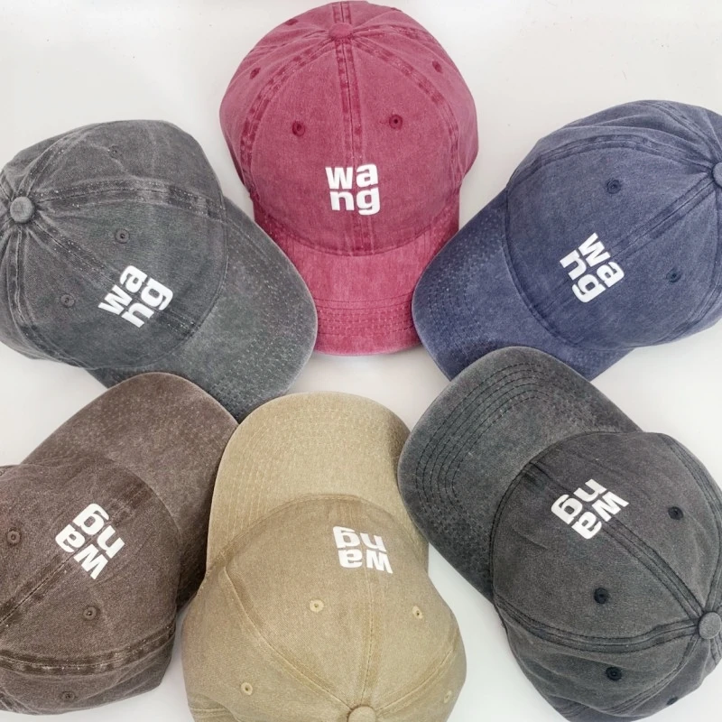 

High-quality Cotton Cap Women's Fashion Embroidered Baseball Cap Outdoor Travel Sun Hat Men's Adjustable Letter Duck Tongue Cap
