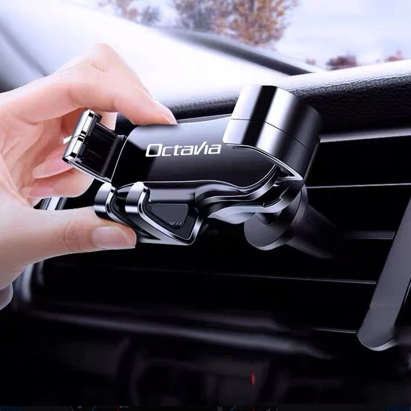 

For Skoda Octavia 3 A7 Vrs 2 Mk3 A5 Metal Phone Holder Car Navigation Mobile Phone Holder Bracket Support Car Accessories