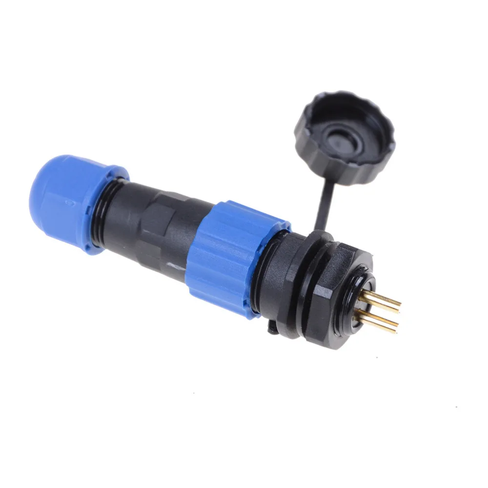 

IP68 Plug Socket SP13-2 2 pin waterproof connector Power Cable Connectors 1PCS