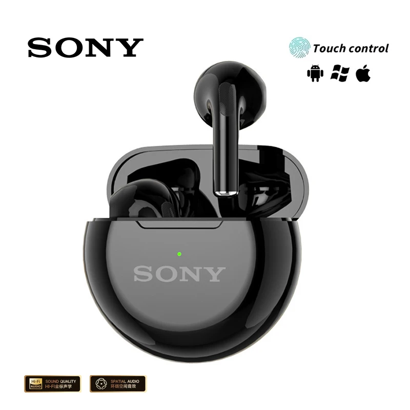 Фото Оригинальная беспроводная Bluetooth-гарнитура Sony Pro6, беспроводные наушники Hi-Fi TWS, Hi-Fi стереозвук, водонепроницаемые спортивные наушники с микрофоном №2