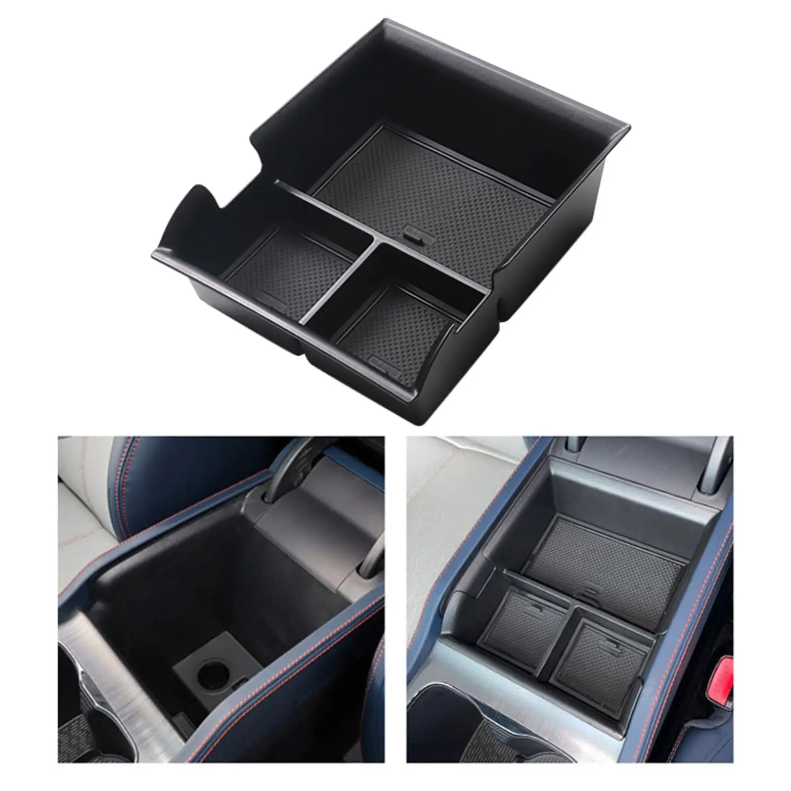

car Console Armrest Storage Box Sturdy Easily Install Storage Tray Interior Accessories Keep Organized for Byd Yuan Plus 2022