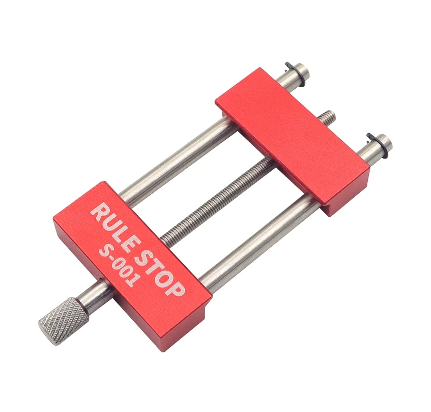 

M17D Ruler Stops Fences Durable Steel Ruler Positioning Block Carpenter Scriber Gauge Marking Tool Woodworking Equipment