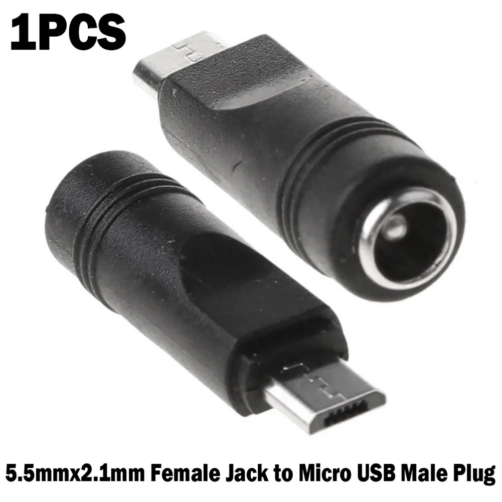 

DC Power Connector Adapter 5.5mm X 2.1mm Female Jack To Micro USB Male Plug DC Power Connector Adapter Electrical Equipment Part