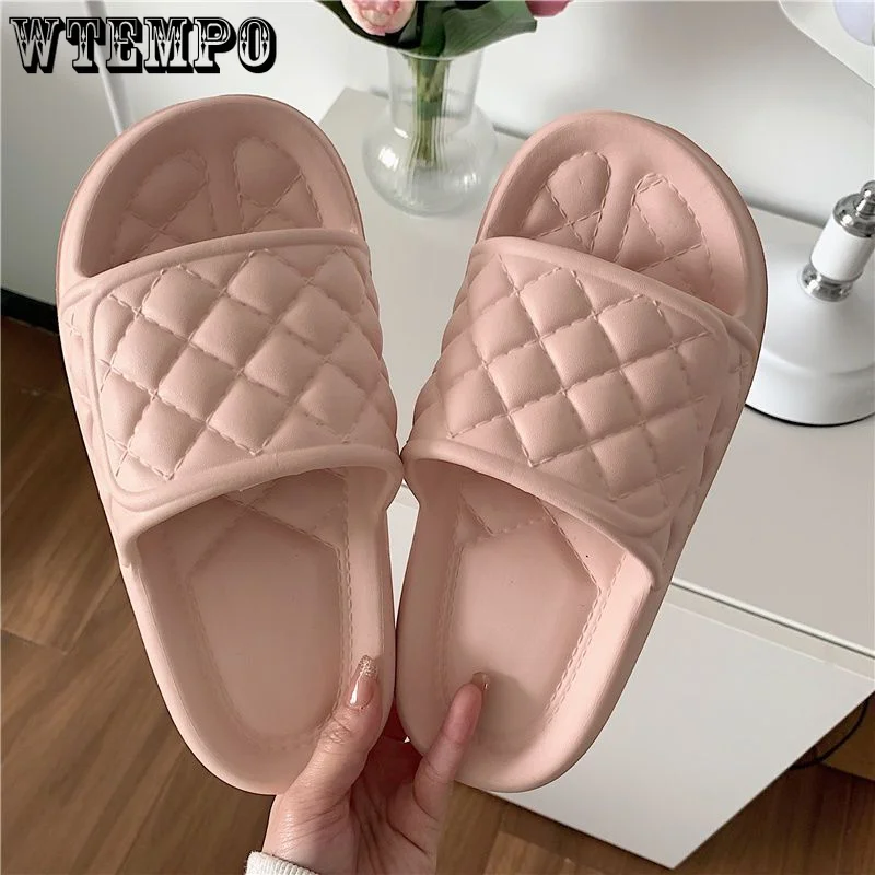 WTEMPO Summer EVA Slippers Unisex Fashion Outdoor Casual Beach Sandals for Women Flat Antiskid Platform Slides Dropshipping