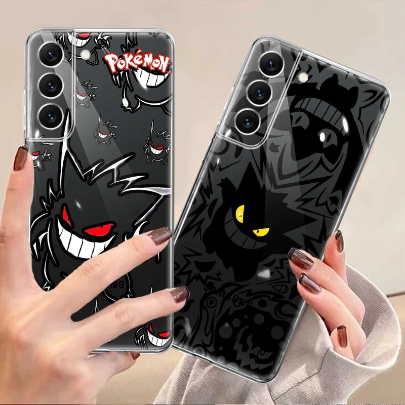 

For Samsung Galaxy S22 Ultra 5G S21 Plus S23 S20 FE S22Ultra S23Ultra S20FE S21FE Coque Case Pokemon Gengar Anime Japan Black