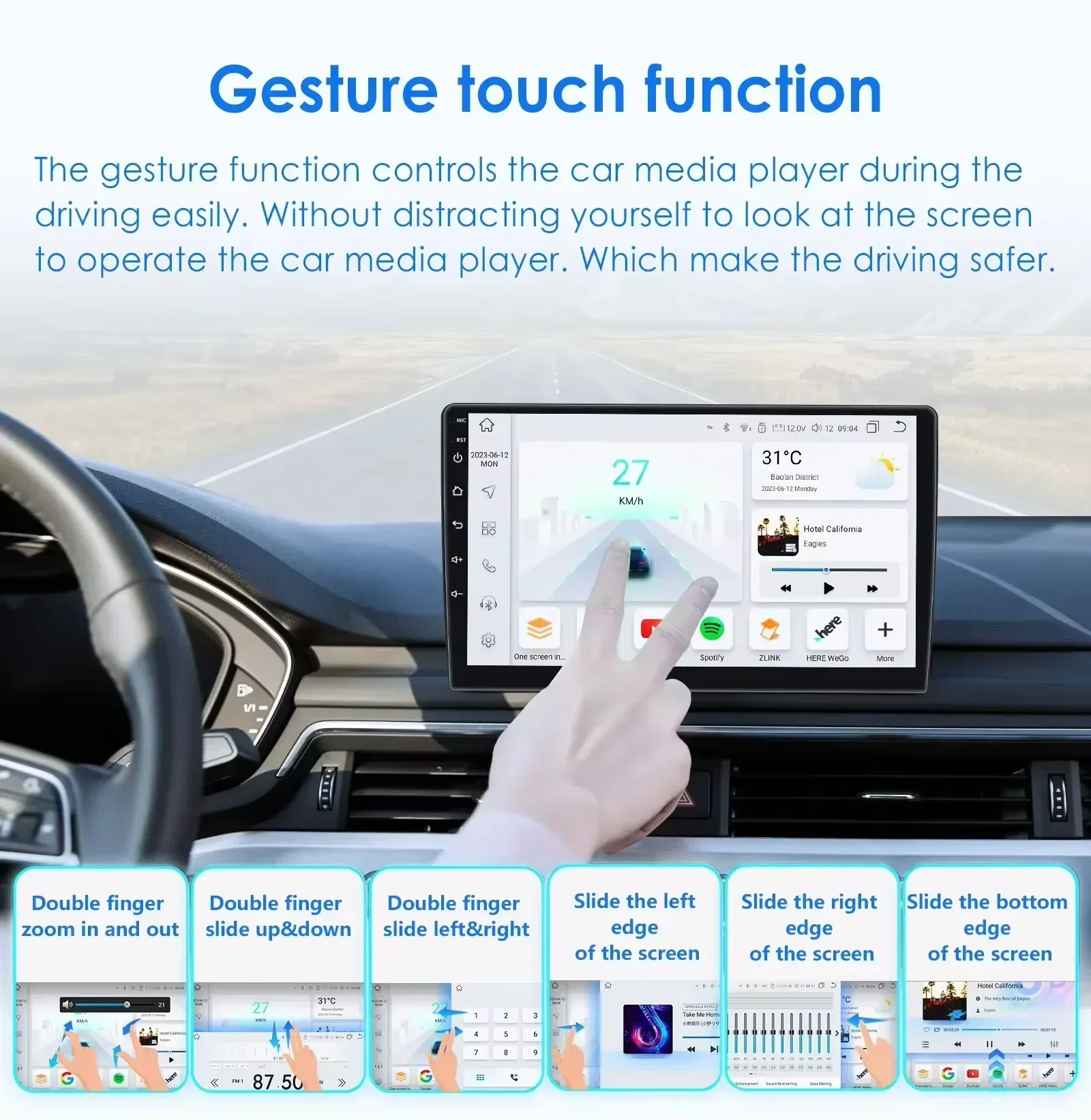 Фото Carplay Android 14 Auto 4G WiFi GPS для Jeep Wrangler Dodge Chrysler Journey Challenger Dakota Durang Avenger Ram Radio BT SWC №3