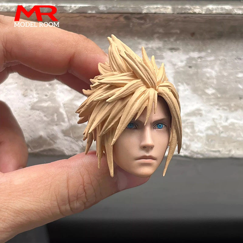 1/6 масштаб облако аниме голова лепка золотые волосы резьба модель подходит 12