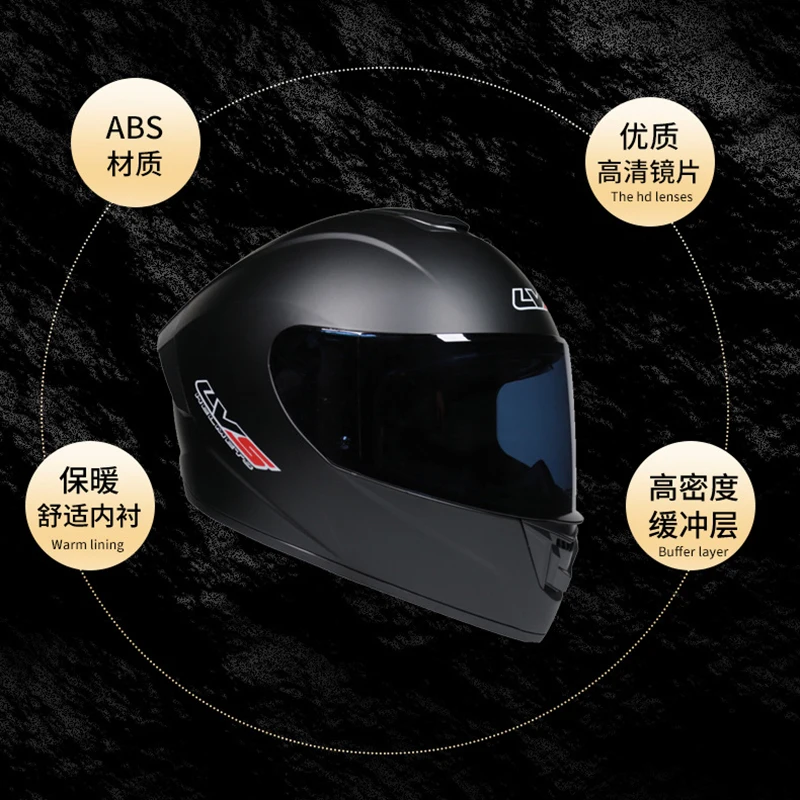 Motorcycle Helmets Full Face for Man and Woman Personalized Moto Safety Cap with Interior Visor Double Lens Racing Street Helmet enlarge