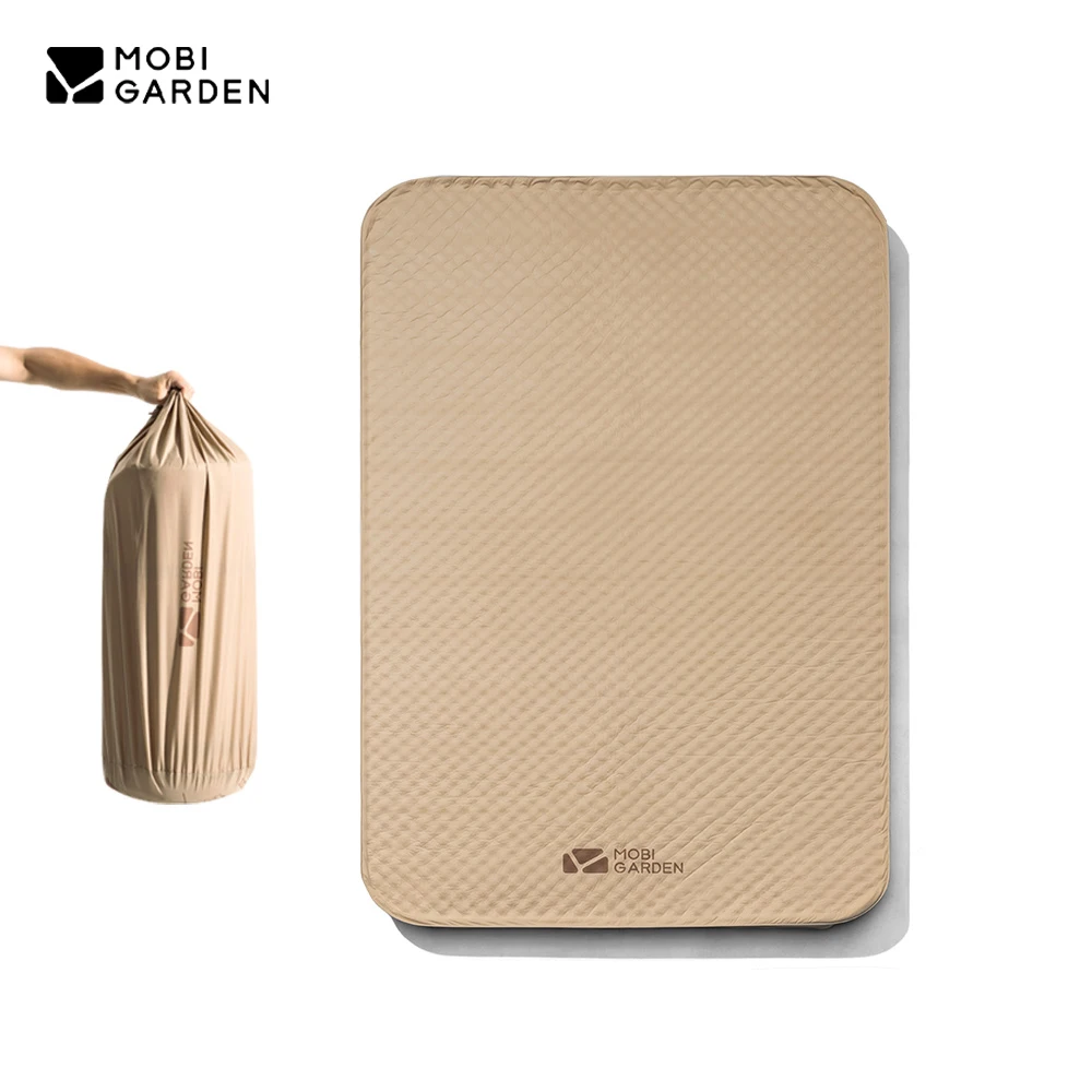 

MOBI GARDEN Inflatable Sleeping Pad Automatic Single/Double Air Mattress Camping Indoor 9cm