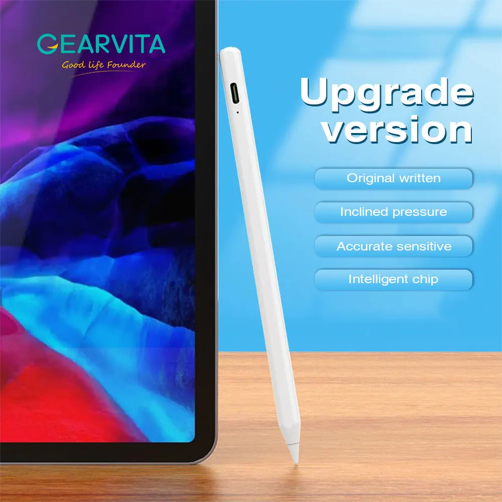 

Стилус GEARVITA для Apple карандаш антимистический для iPad Air 3 4 Pro 11 12,9 2021 универсальный стилус ручка для рисования сенсорного экрана