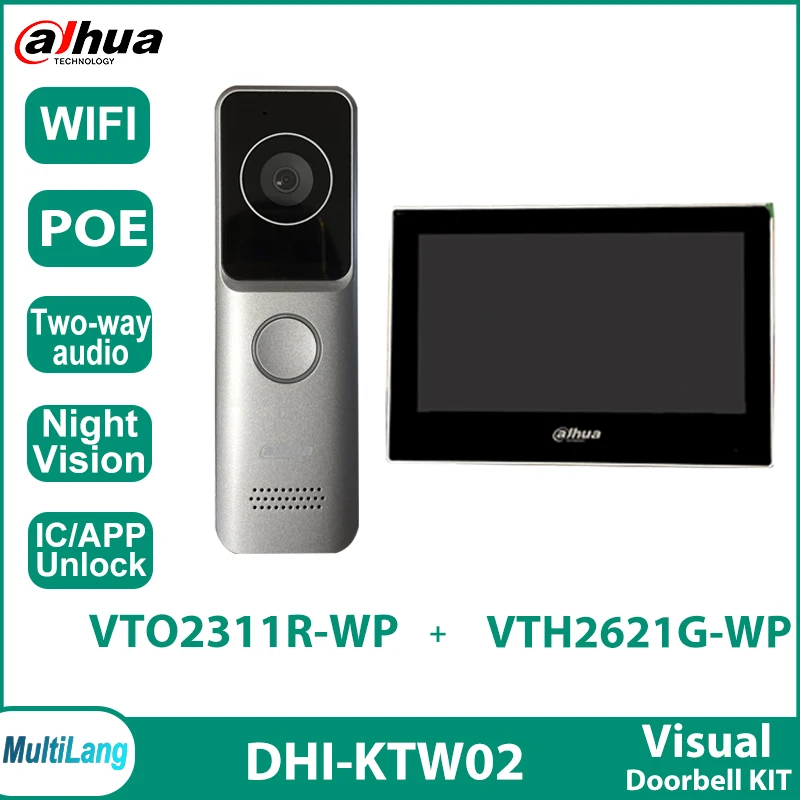 

Видеодомофон Dahua KTW02 VTO2311R-WP Wi-Fi