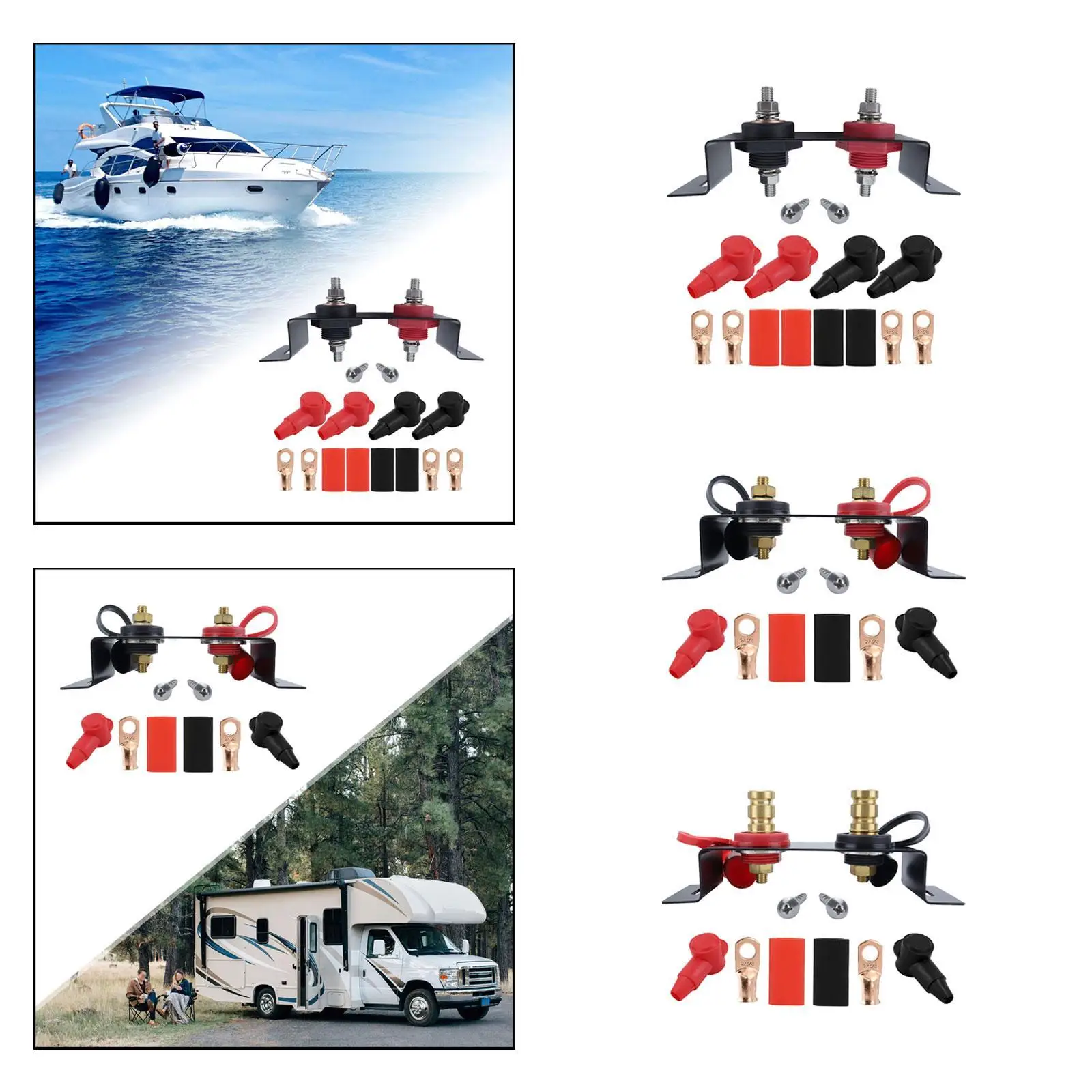 Универсальный комплект переходных стоек для аккумулятора металлические