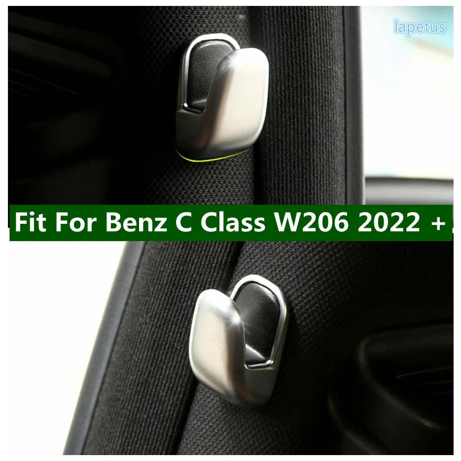 

Matte Interior Modification Accessories Parts Fit For Mercedes-Benz C Class W206 2022 2023 Car Styling Hook Cover Trim 2PCS