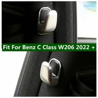 matte interior modification accessories parts fit for mercedes benz c class w206 2022 2023 car styling hook cover trim 2pcs