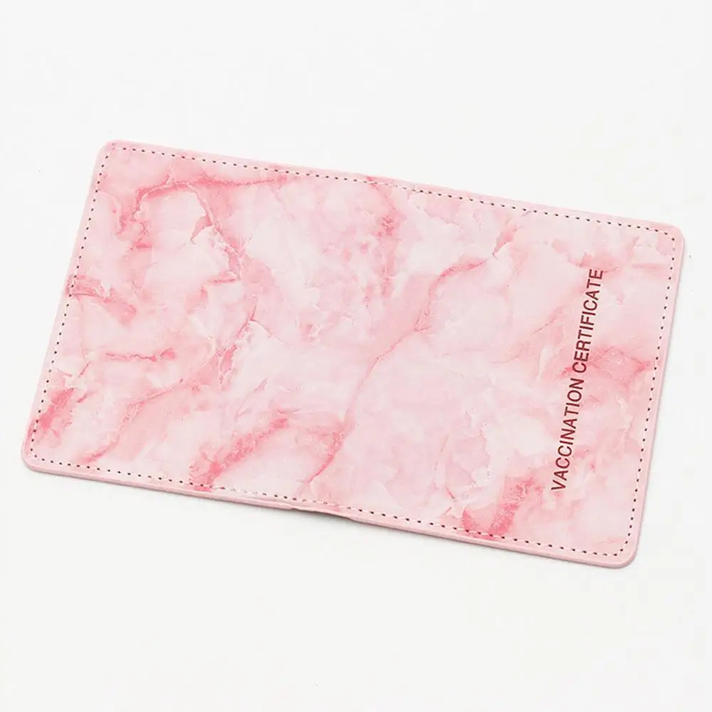 

Pu Leather Vaccine Card Holder Card Cover High-quality Marbling Certificate Vaccine Record Card Protector For Women Me E1e4