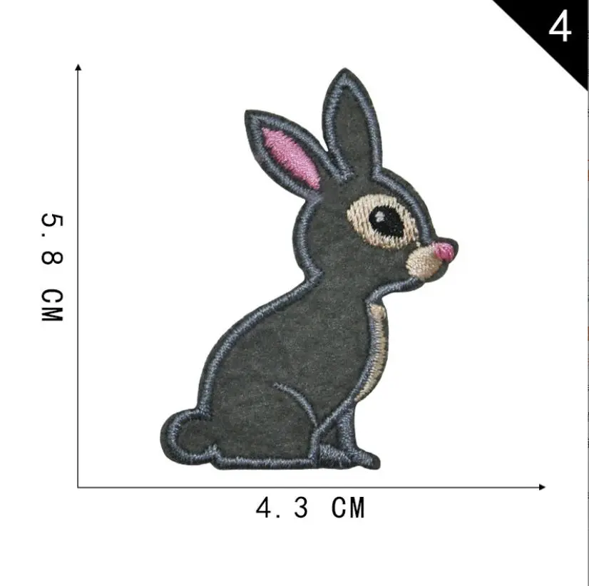 40 Скус 10 шт. нашивки с вышивкой животных вышитая одежда шляпа сумка материал для