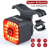 super bright bike light smart bicycle taillight usb rechargeable led cycling lamp rainproof auto brake sensing tail rear lantern