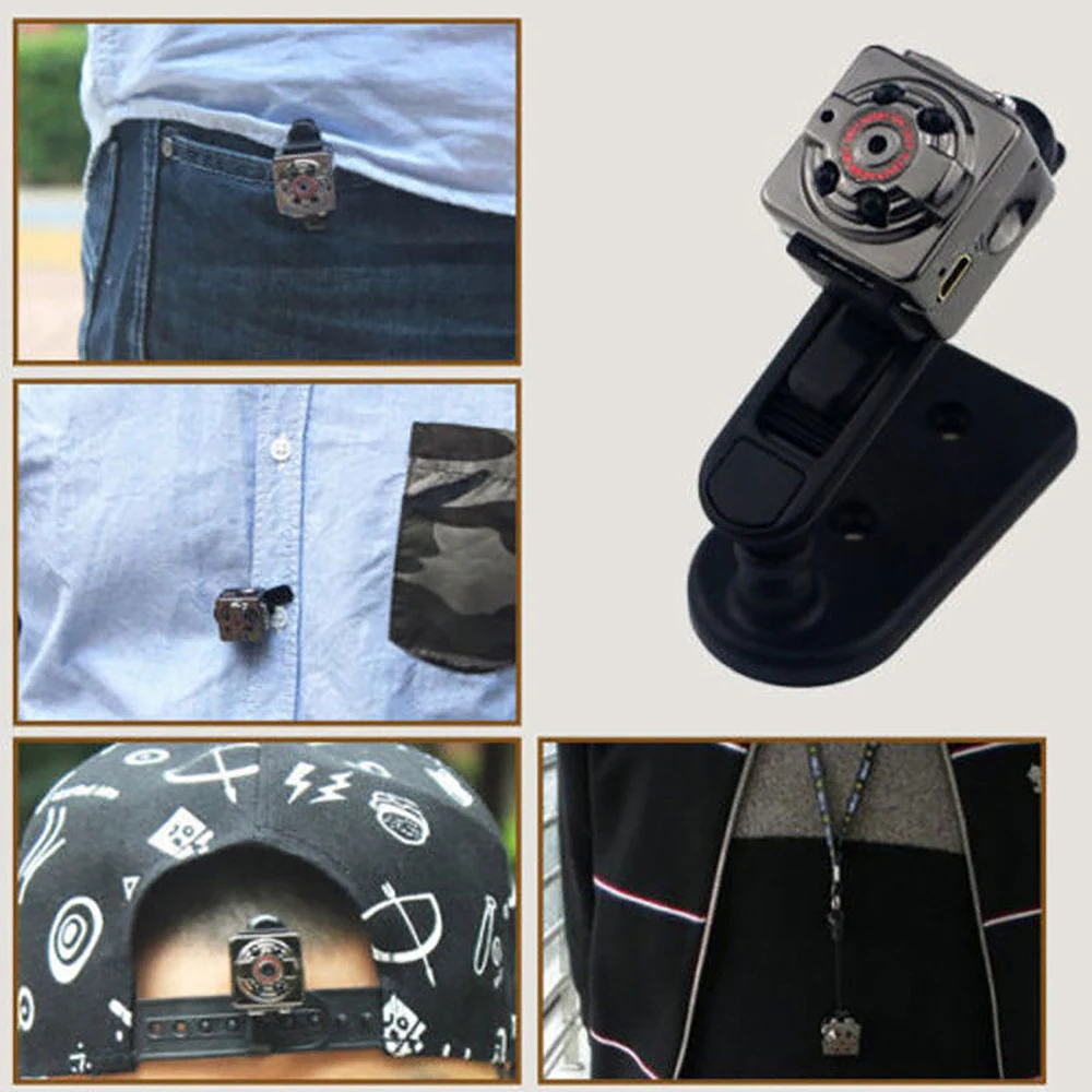 Миниатюрная Экшн-камера с датчиком движения миниатюрная аккумуляторная камера