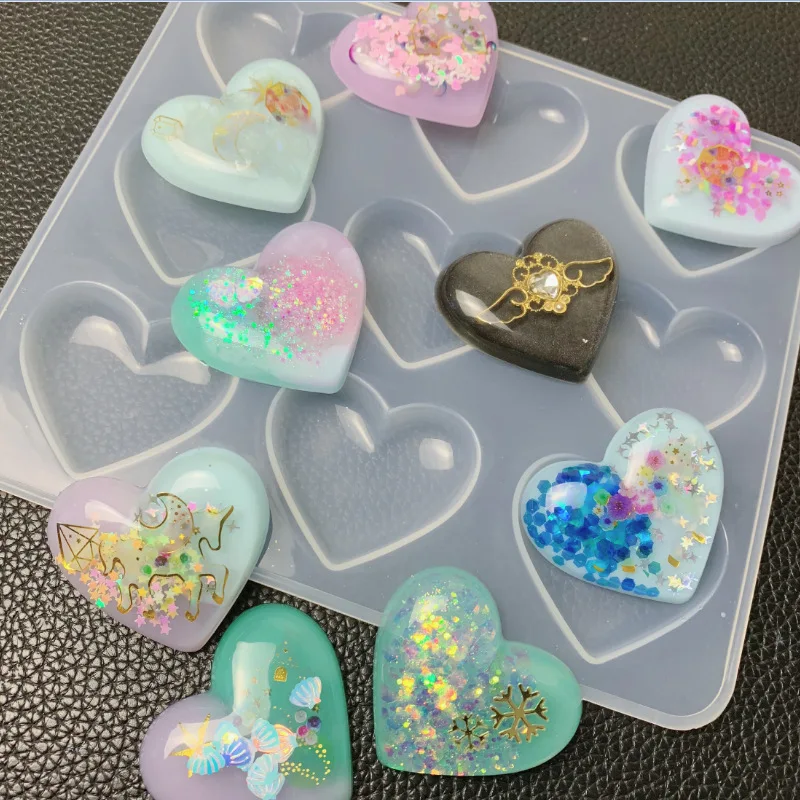 

Silicone Heart Cake Mold Chocolate Biscuit Love Baking Mold Ice Soap Mold