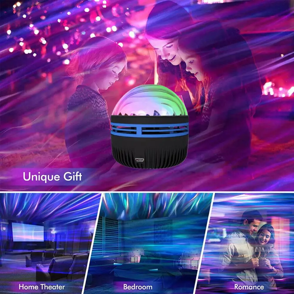 

1 Set RGB Ambient Lamp Remote Control Rechargeable Flicker Free Non-Glaring Voice Command Colorful Rotating RGB Lamp Party Proje