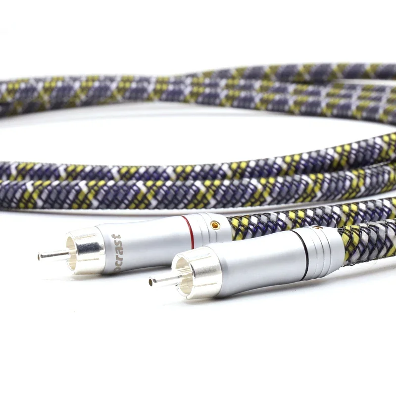 Медный посеребренный соединительный кабель с посеребренной вилкой разъема A52 6N