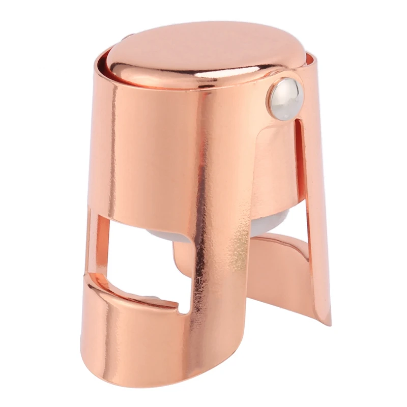 

Champagne Bottle Stopper Rose Gold Stainless Steel Champagne Sealer Plug Super Powerful Vacuum Seal Reusable Wine Saver