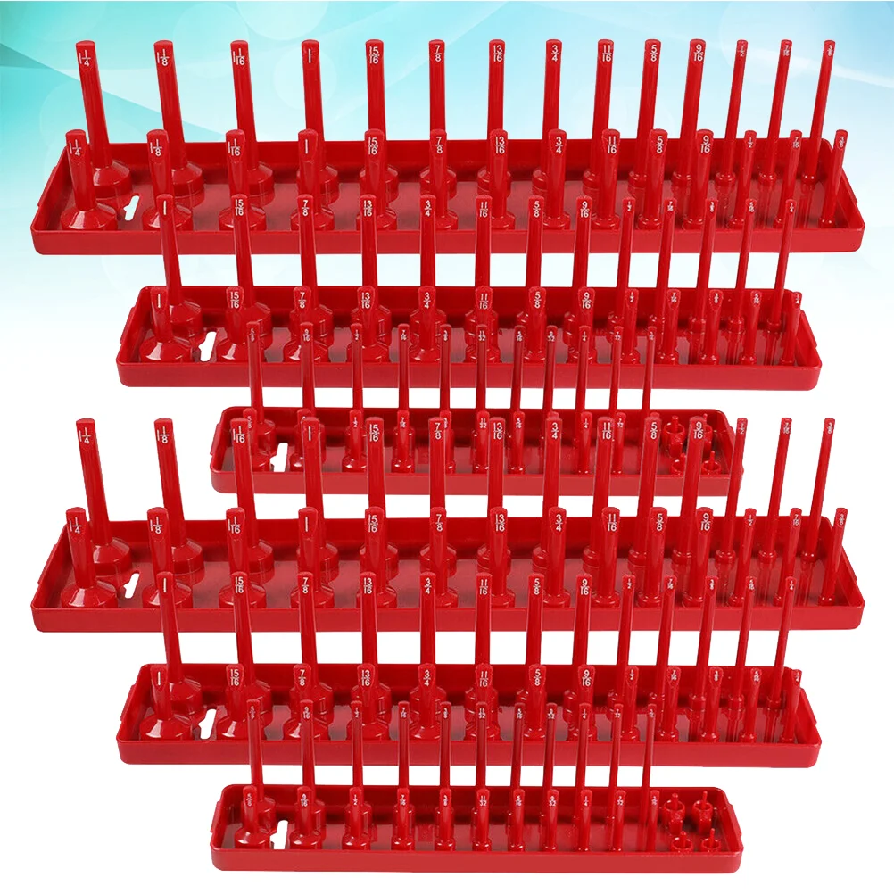 

2 Sets 1/4 3/8 1/2 High Pole Sleeve Bracket Socket Tray Socket Drawer for Home School Office