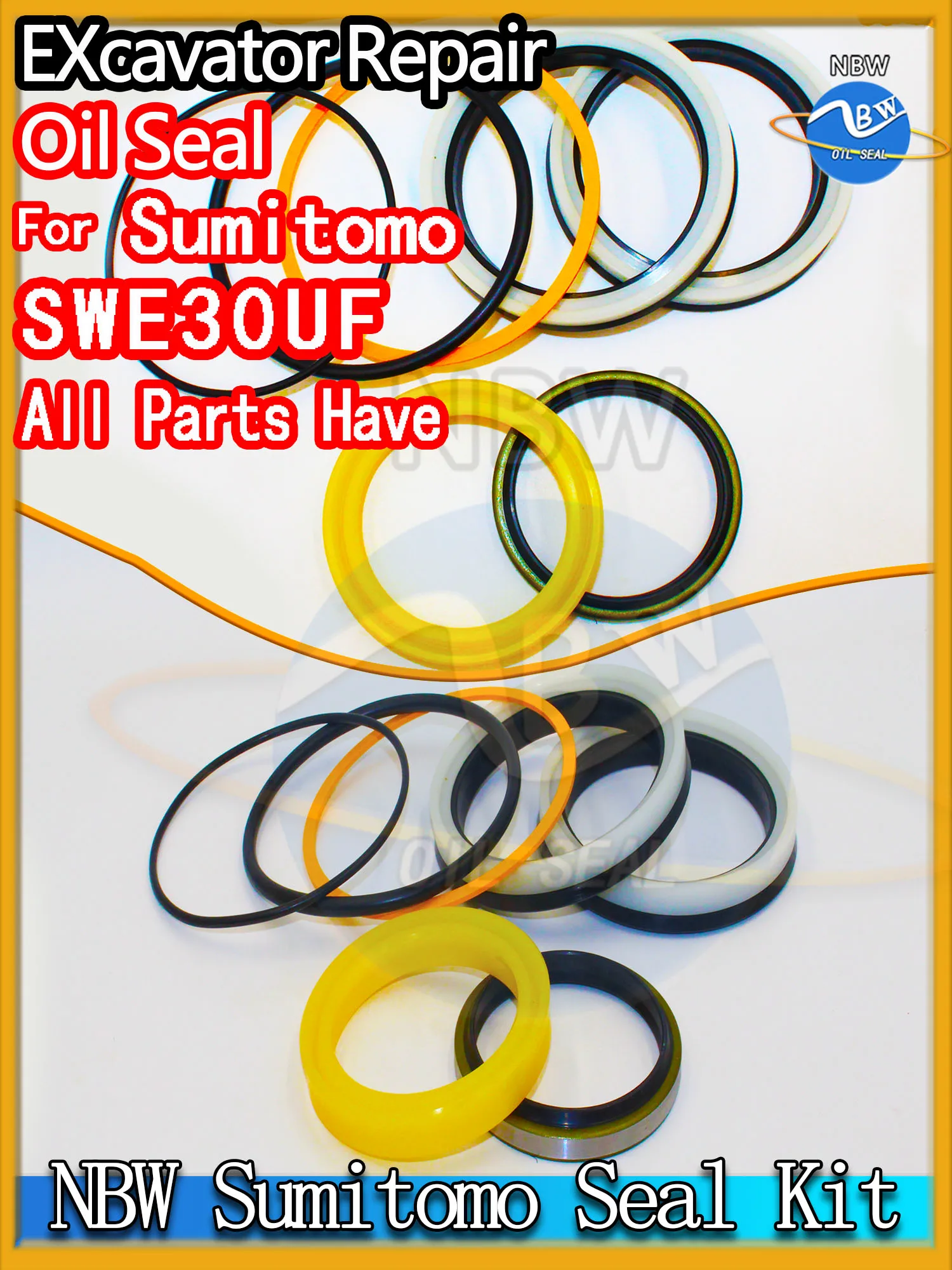 

For Sumitomo SWE30UF Excavator Oil Seal Kit High Quality Repair Spovel Hammer Construction Tool Set Pack Heavy Master Excavating