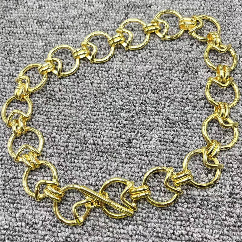 

2022 New UNOde50 Design Delicate Fashion Electroplated 925 14K Silver Fashion Necklace Gold Holiday Jewelry Gift