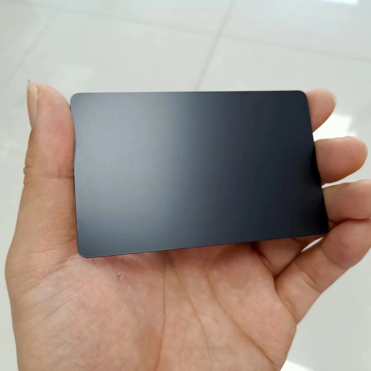 Матовая черная металлическая сталь и пластик комбинация Nfc Ntag213 сделай сам пустая цифровая визитная карточка (art.: 3920bcd84342f) - 3920bcd84342f