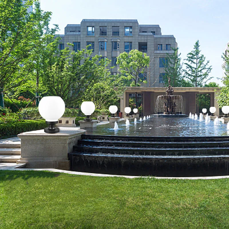 Уличный светодиодный садовый светильник на солнечной батарее s круглый