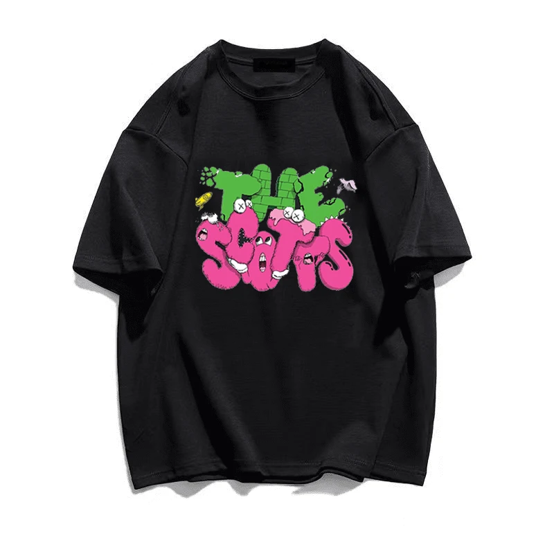 Travis Scott Tshirt Summer Vintage Hip Hop Rapper Singer Streetwear Men Women  Oversized Tops Unisex Graphic Tees