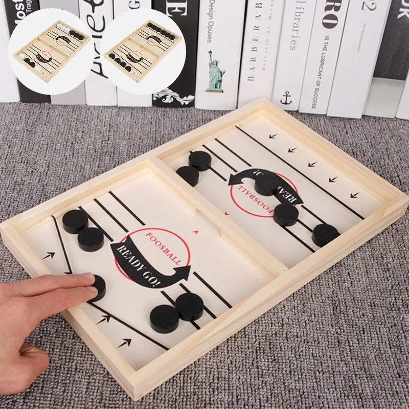 Table Hockey Game Catapult Chess Parent-child Interactive Toy Foosball Winner Games Fast Sling Puck Board Game Toys For Children