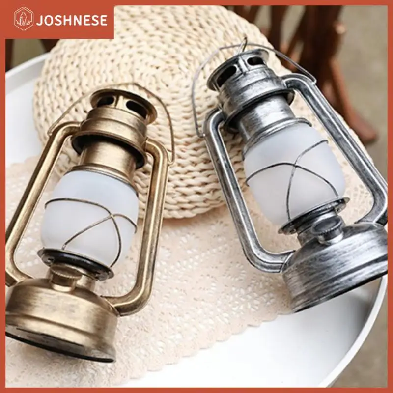 

Tent Camping Lantern Outdoor Camping Portable Tent Lamp Retro Led Vintage Camping Hanging Lanterns Hot Warm Light Led Flame