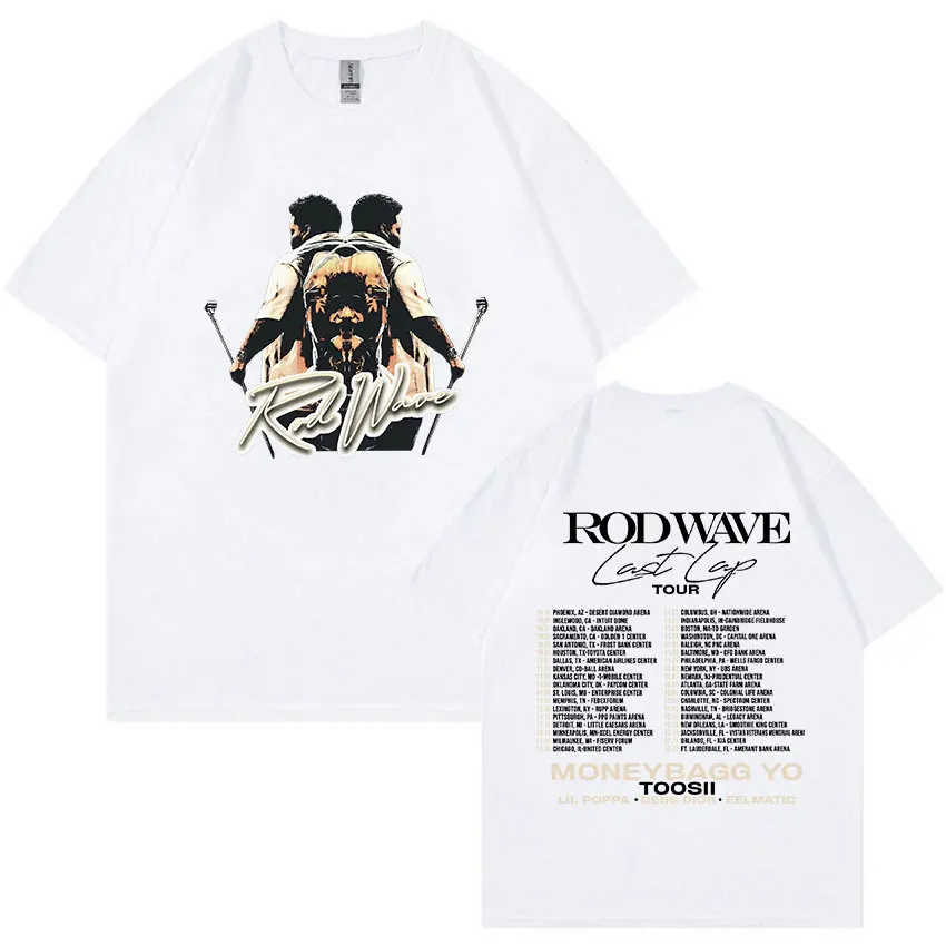 Рэпер Rod Wave Last Lap Tour 2024 новая футболка мужская винтажная модная в стиле хип-хоп