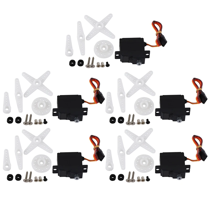 

5X Upgrade Digital Servo Metal Steering Gear Pdi-1181Mg 17G 3.5Kg for Wpl Rc Car B1/16/24 C14/24 Helicopter Boat