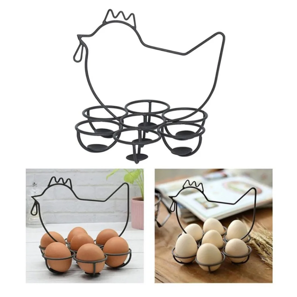 

Iron Handicraft Storage Rack Kitchen Shelf Egg Storage Egg Tray Iron Wire Egg Basket Egg Lattice Metal Egg Rack