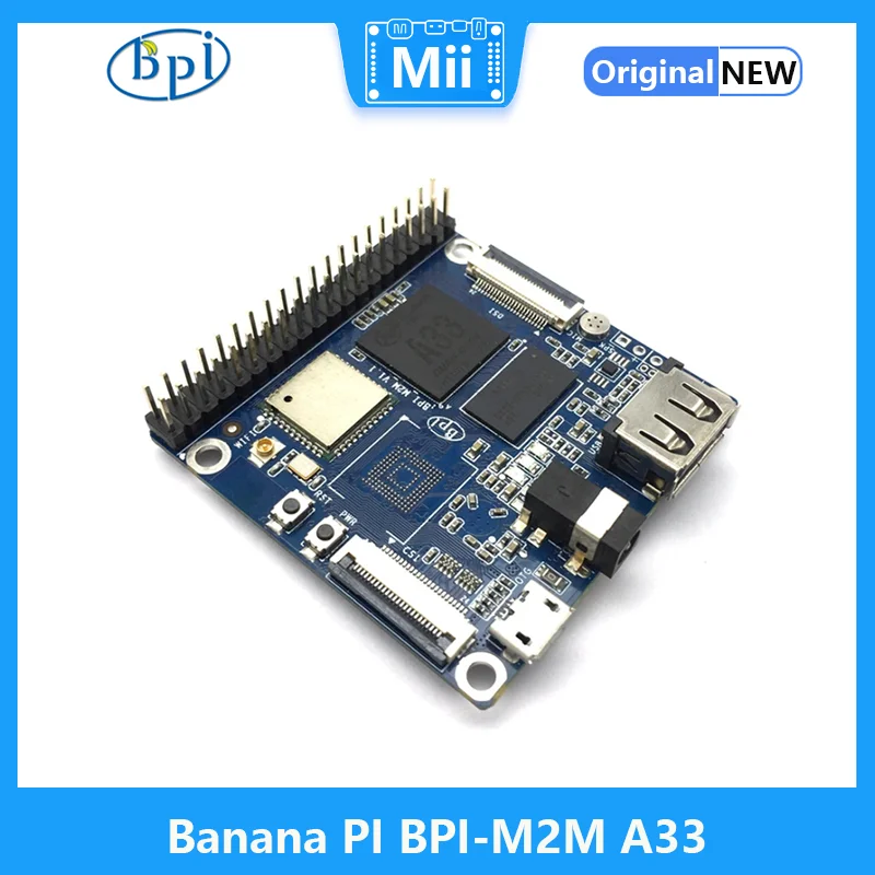 Четырёхъядерный процессор Banana PI BPI-M2M Allwinner A33, 512 Мб DDR3 без eMMC, поддержка CSI DSI WIFI BT 4,0, ОС Android 6,0 и Linux Ubuntu Tina