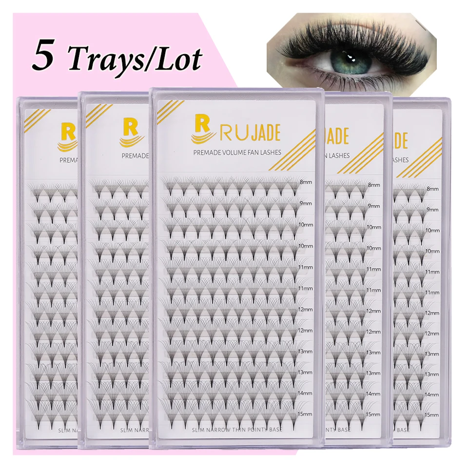 5 лотков/партия накладные ресницы из искусственной норки