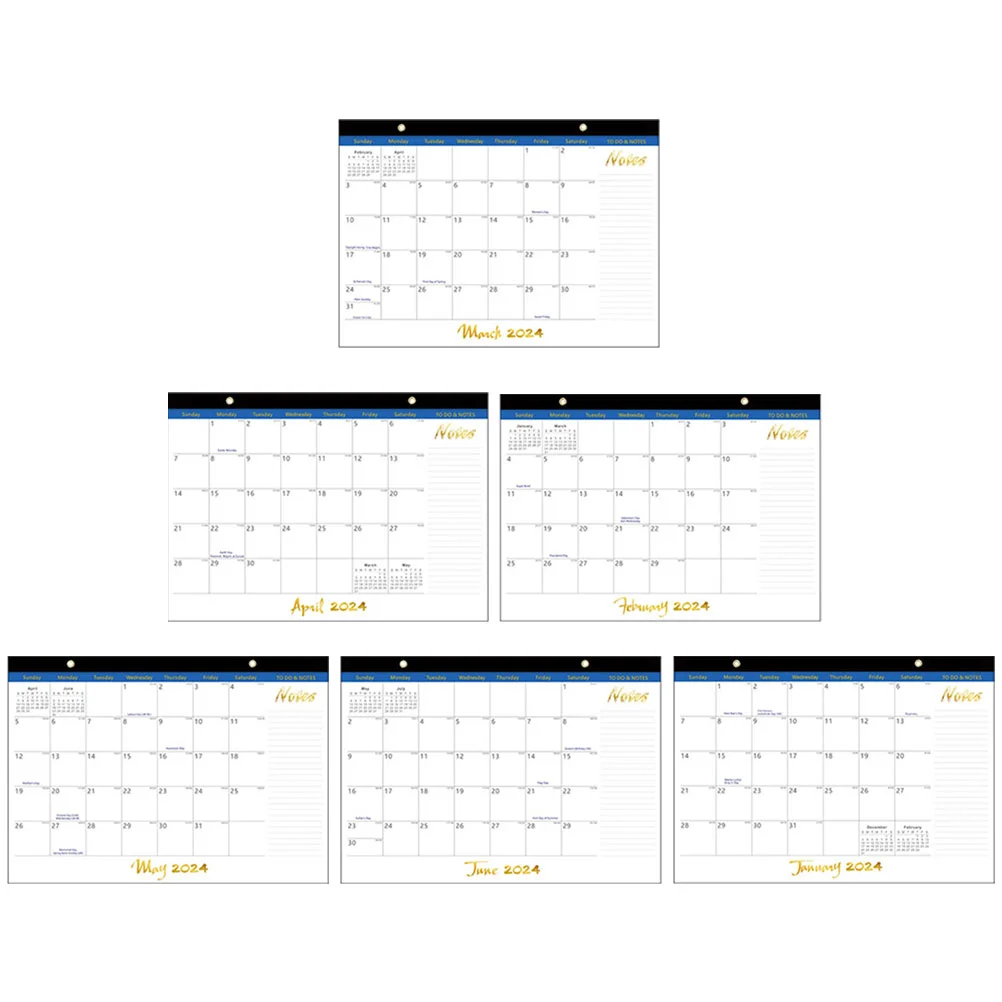 

Small Wall Calendar Room Daily Use Hanging 2023 2024 Holiday Monthly Countdown Year 2024-2025