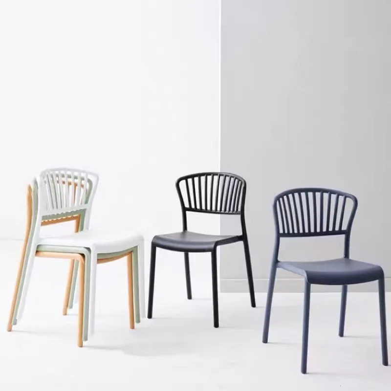 Обеденный стул в скандинавском стиле домашний сетчатый красный для отдыха