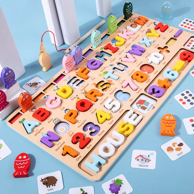 WEMMICKS деревянные буквы правописания арифметическая доска цветной познавательный