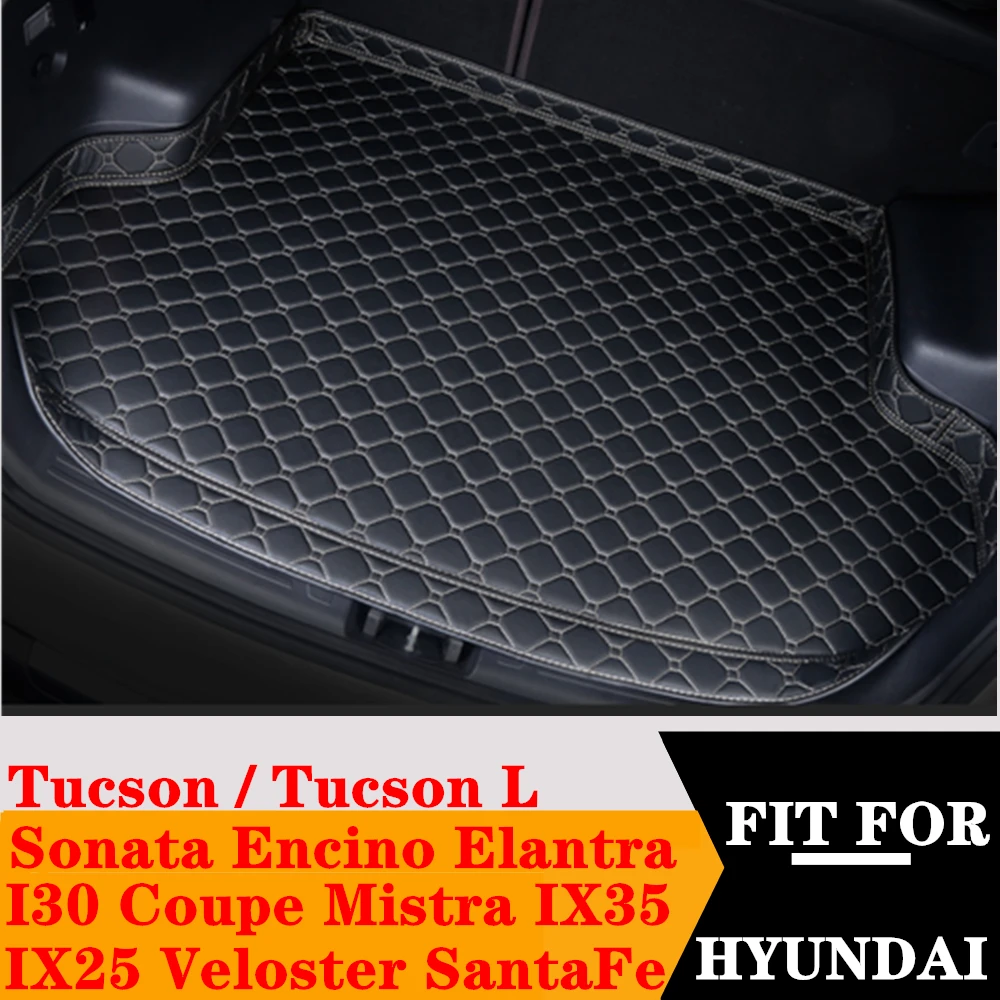 

Car Trunk Mat Tail Rear Cargo Liner Boot Pad Cover For HYUNDAI SantaFe I30 Tucson Sonata Elantra Veloster Coupe IX25 IX35 Mistra