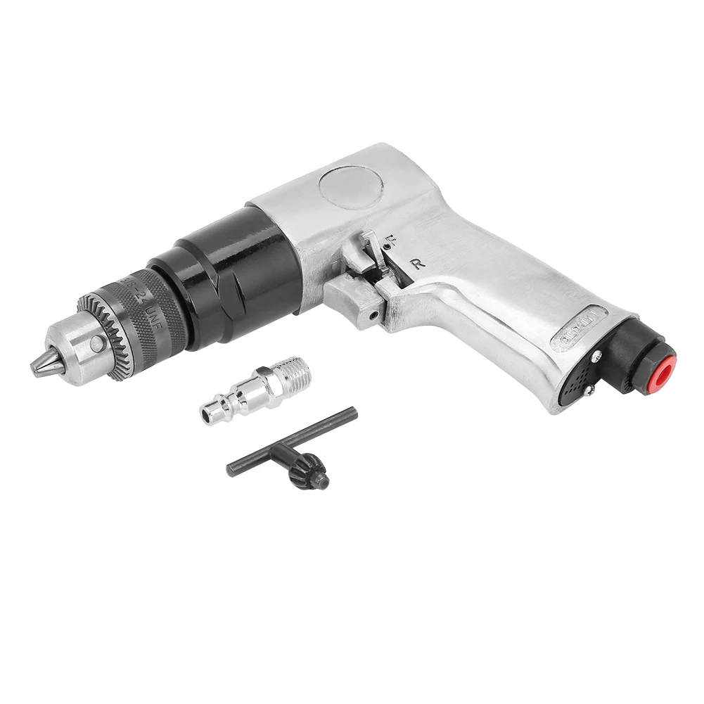

3/8" 1700rpm High-speed Pneumatic Drill Reversible Rotation Air Drill Tool for Hole Drilling Pneumatic Pneumatic Pneumatic