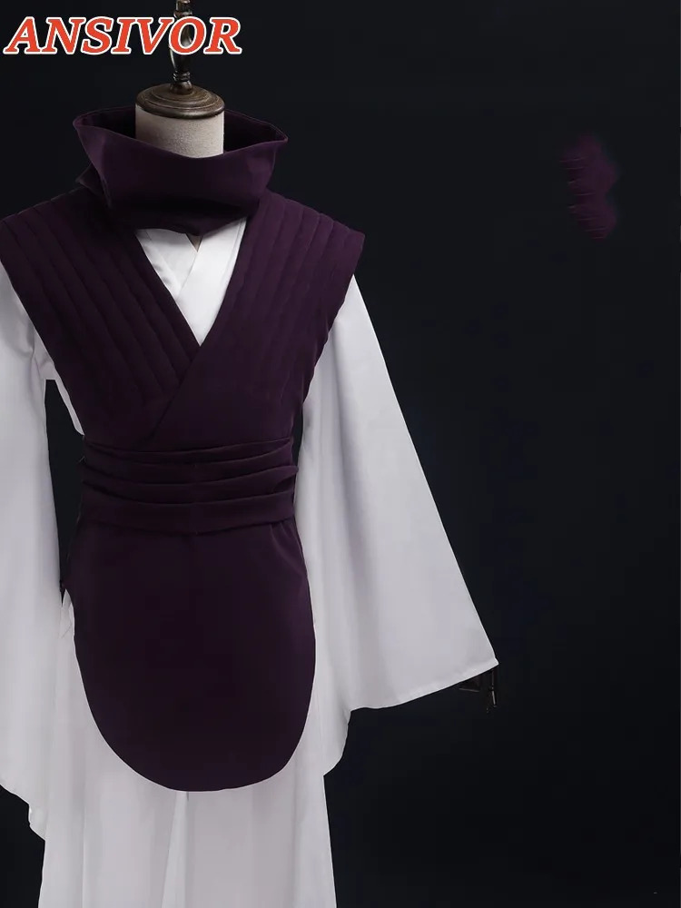 Jujutsu JJK манга аниме Choso косплей костюм фиолетовый жилет шейный пояс с гетрами