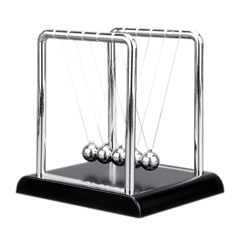 

Newton’s Cradle Office Decoration Interactive Swing Balance Ball Heavy Duty Portable Anti Anxiety Desk Toy Hand Therapy